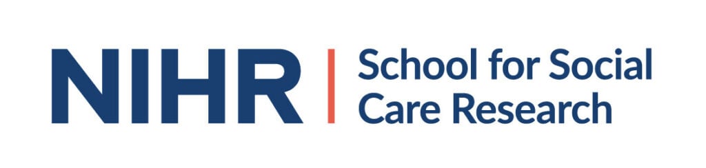 National Institute for Health and Care Research, School for Social Care Research logo